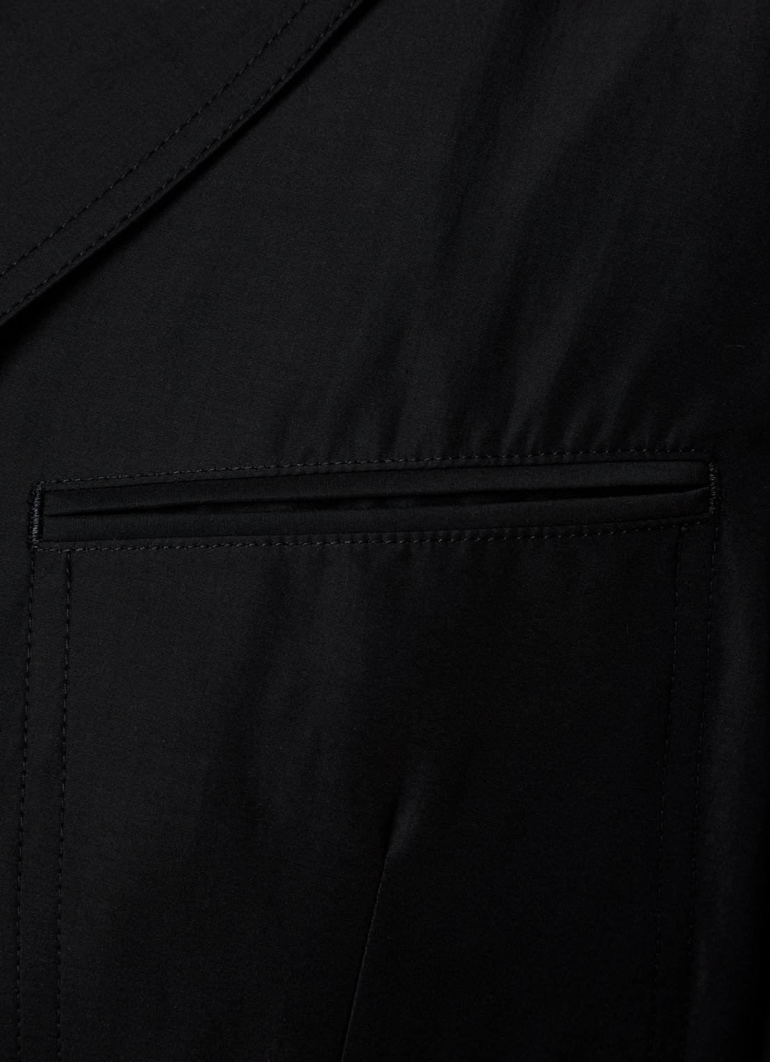 Tom Ford Parachute regular fit colbert met paspelzakken - detail 5 zwart