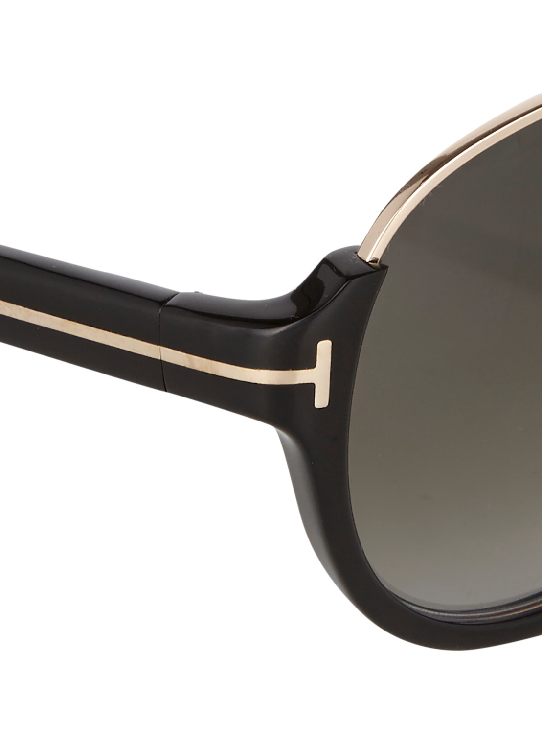 TOM FORD Piloten zonnebril Dimitry FT0334 - detail zwart
