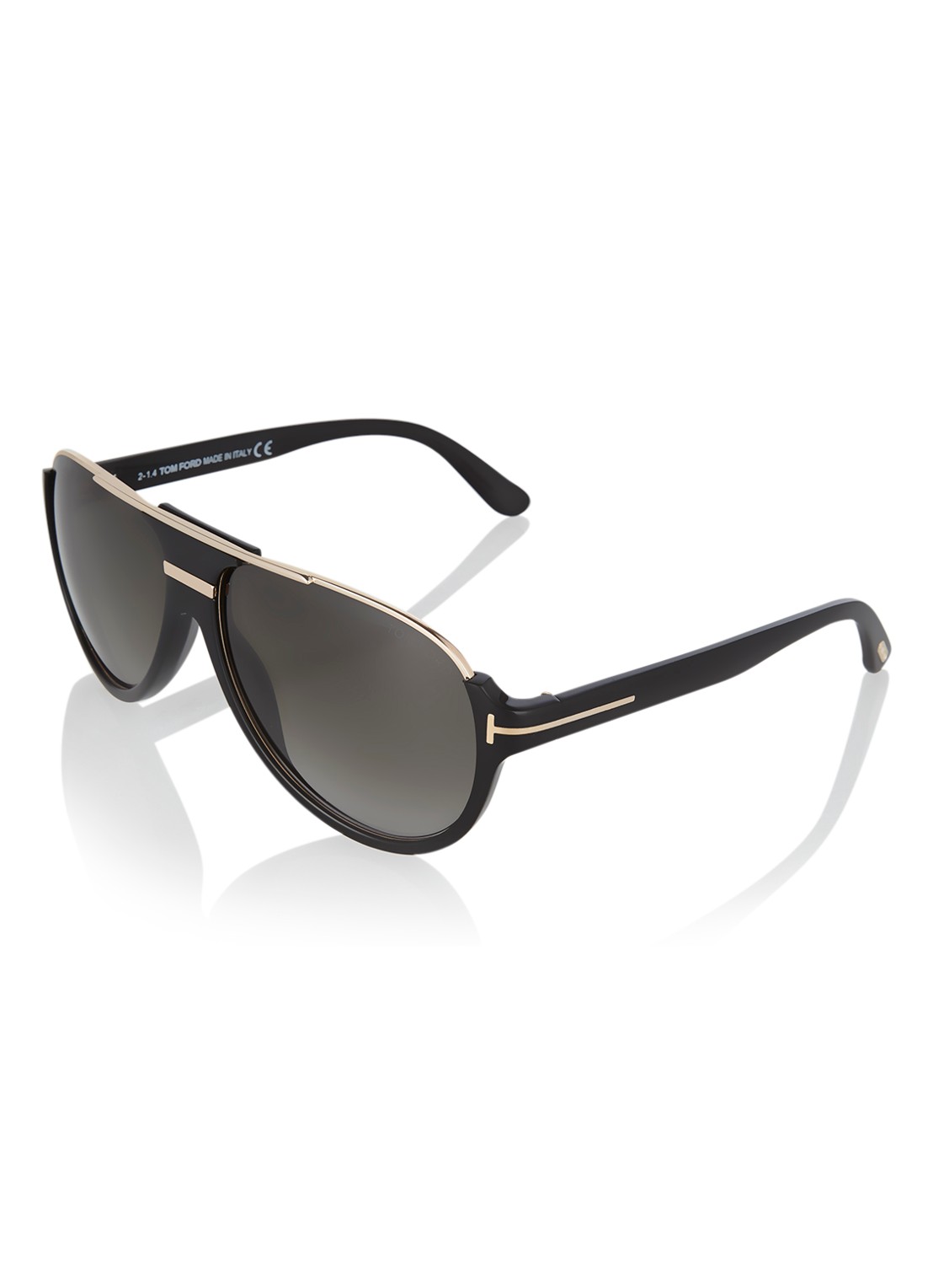 TOM FORD Piloten zonnebril Dimitry FT0334 - voorkant 3 zwart