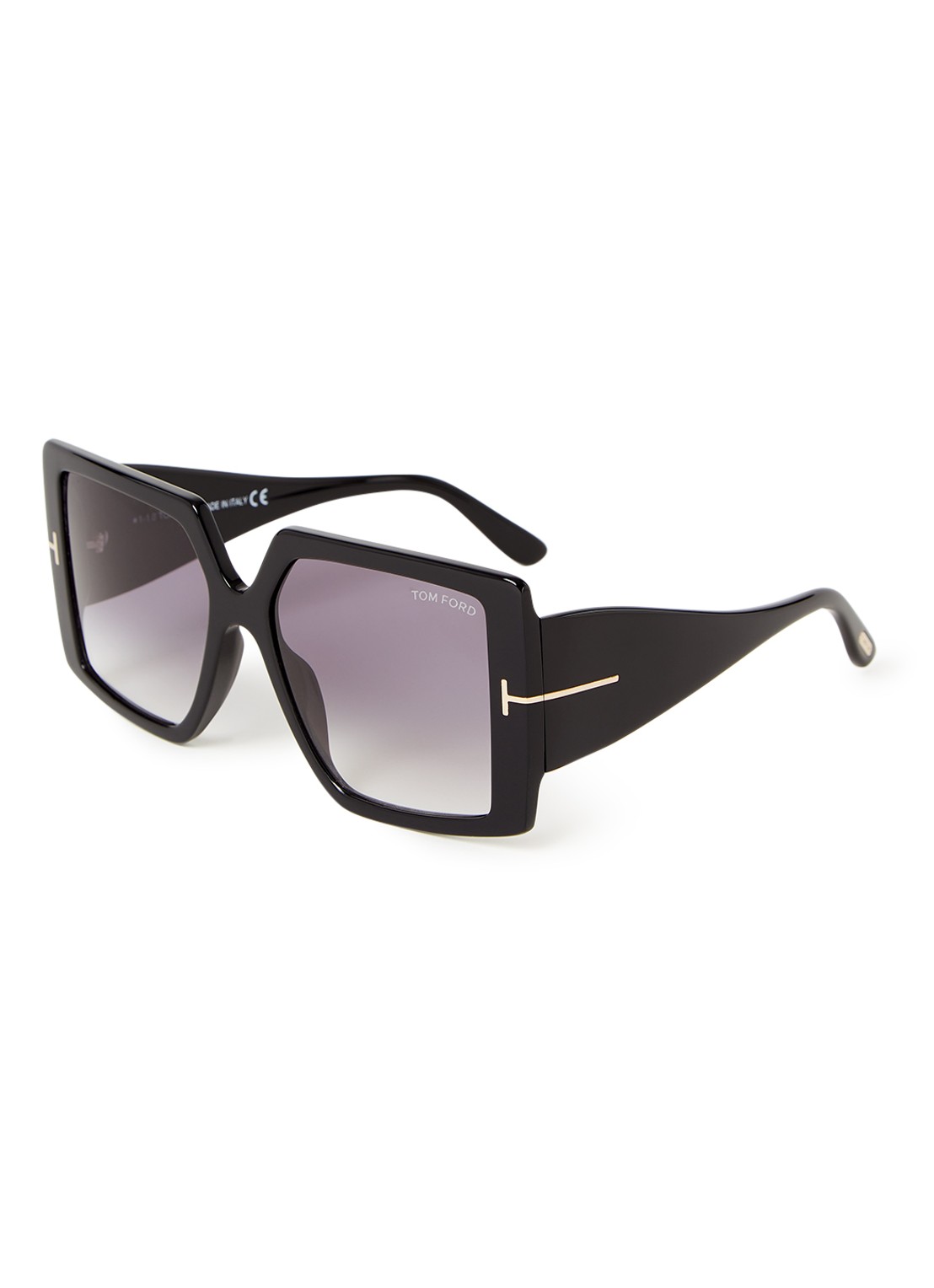 TOM FORD Quinn zonnebril FT0790  - voorkant 3 zwart