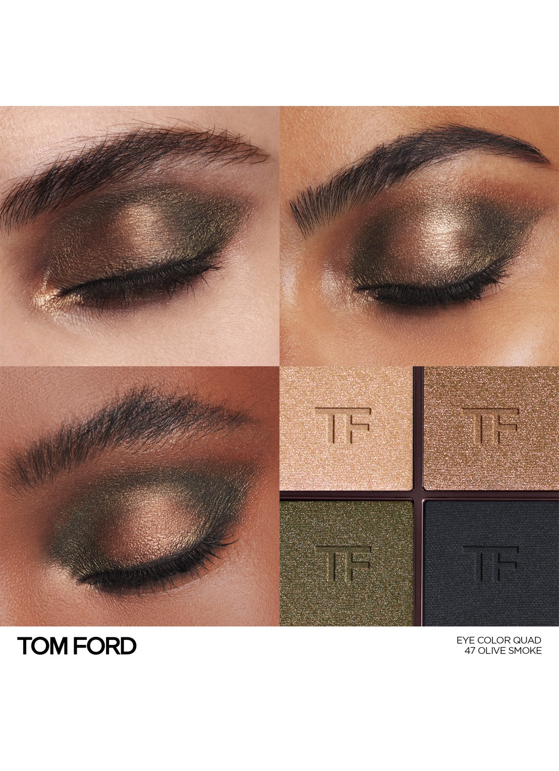 TOM FORD Runway Eye Color Quad Crème -  oogschaduw palette - detail 2 47 olive smoke