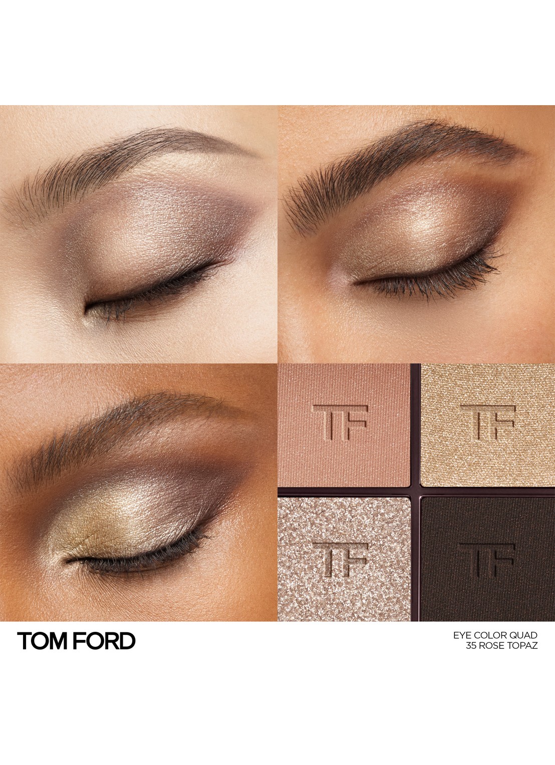 TOM FORD Runway Eye Color Quad Crème -  oogschaduw palette - detail 2 35 rose topaz