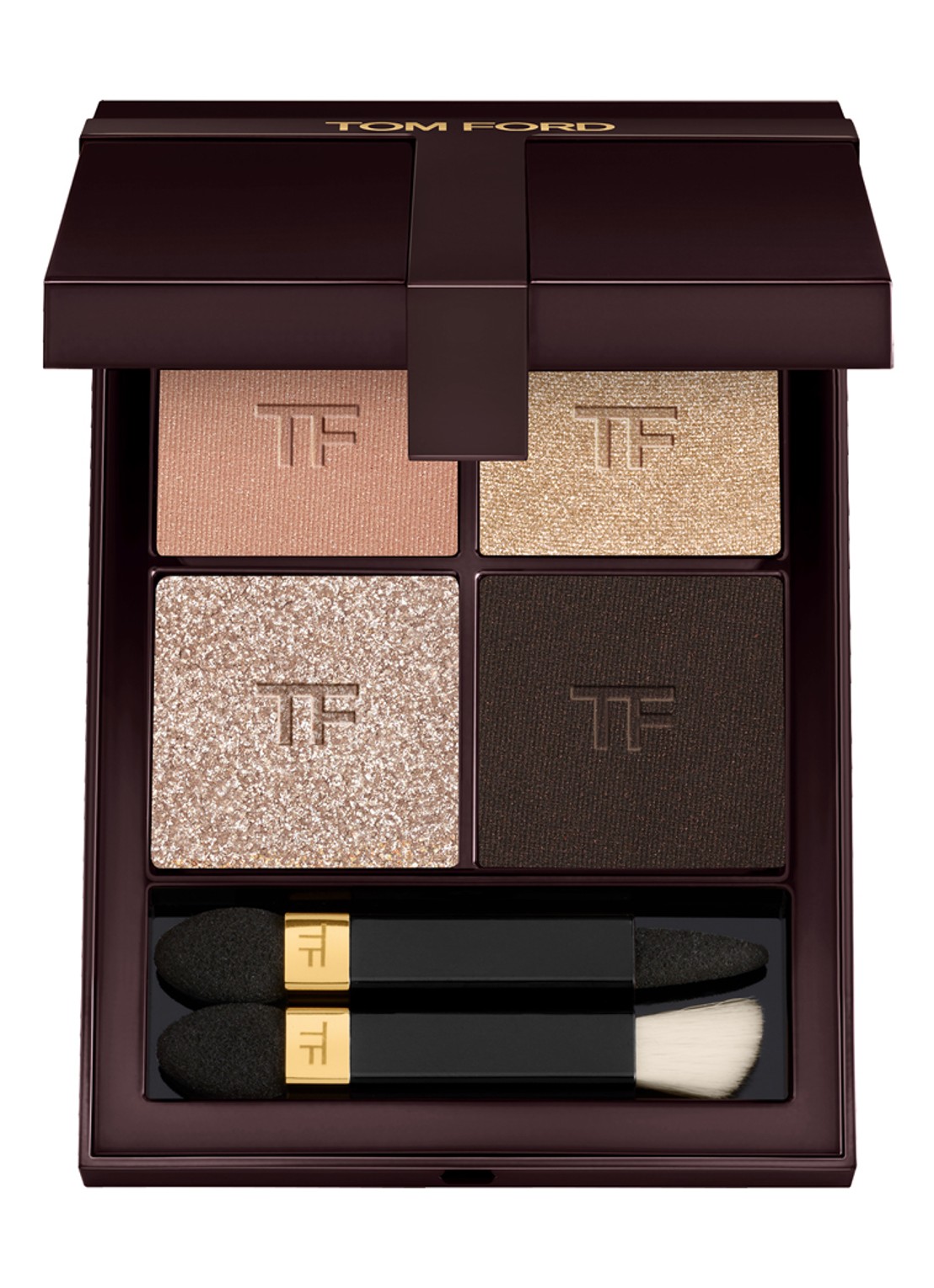 TOM FORD Runway Eye Color Quad Crème -  oogschaduw palette - voorkant 4 35 rose topaz