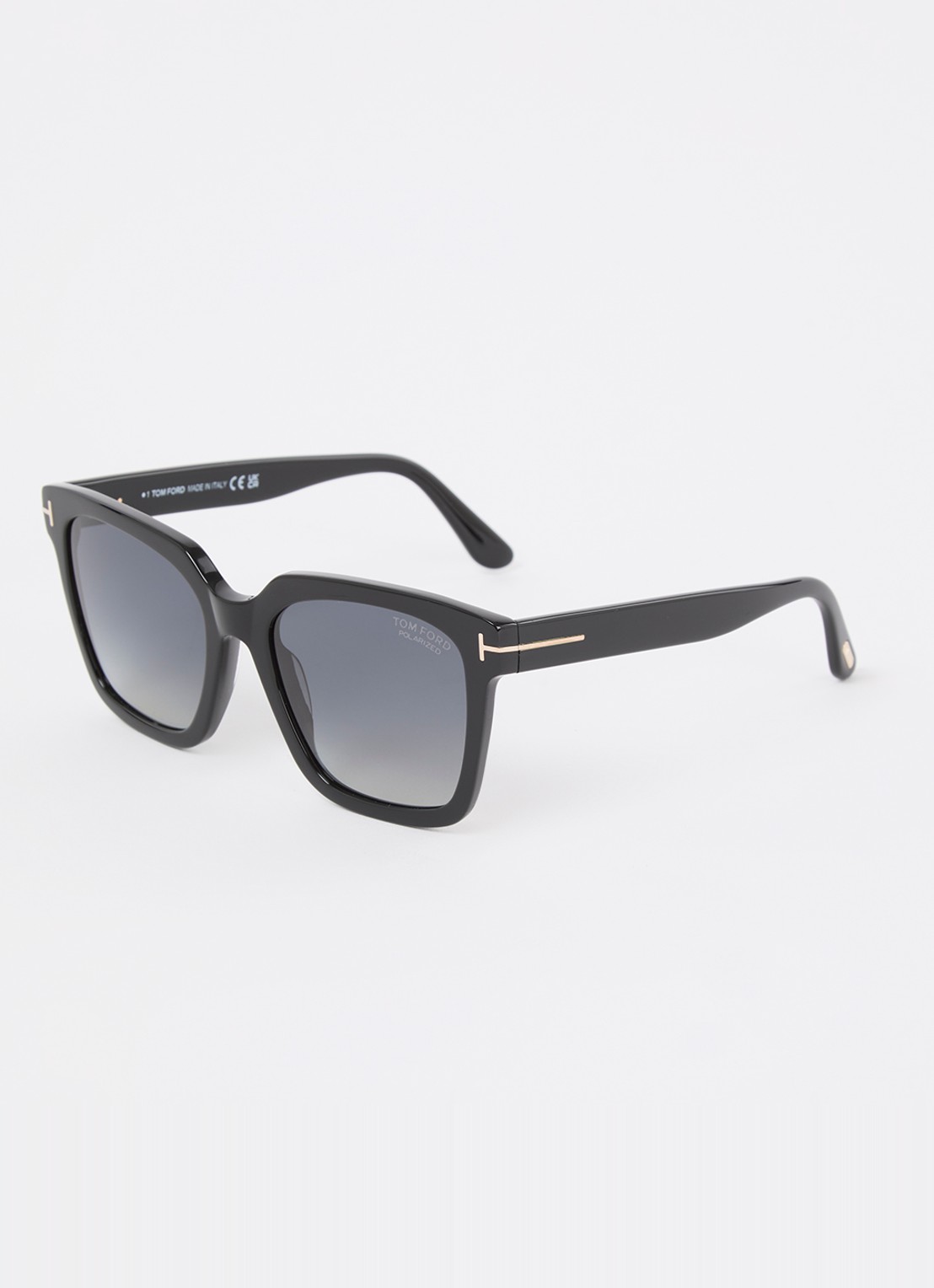 TOM FORD Selby zonnebril gepolariseerd FT0952  - voorkant 4 zwart