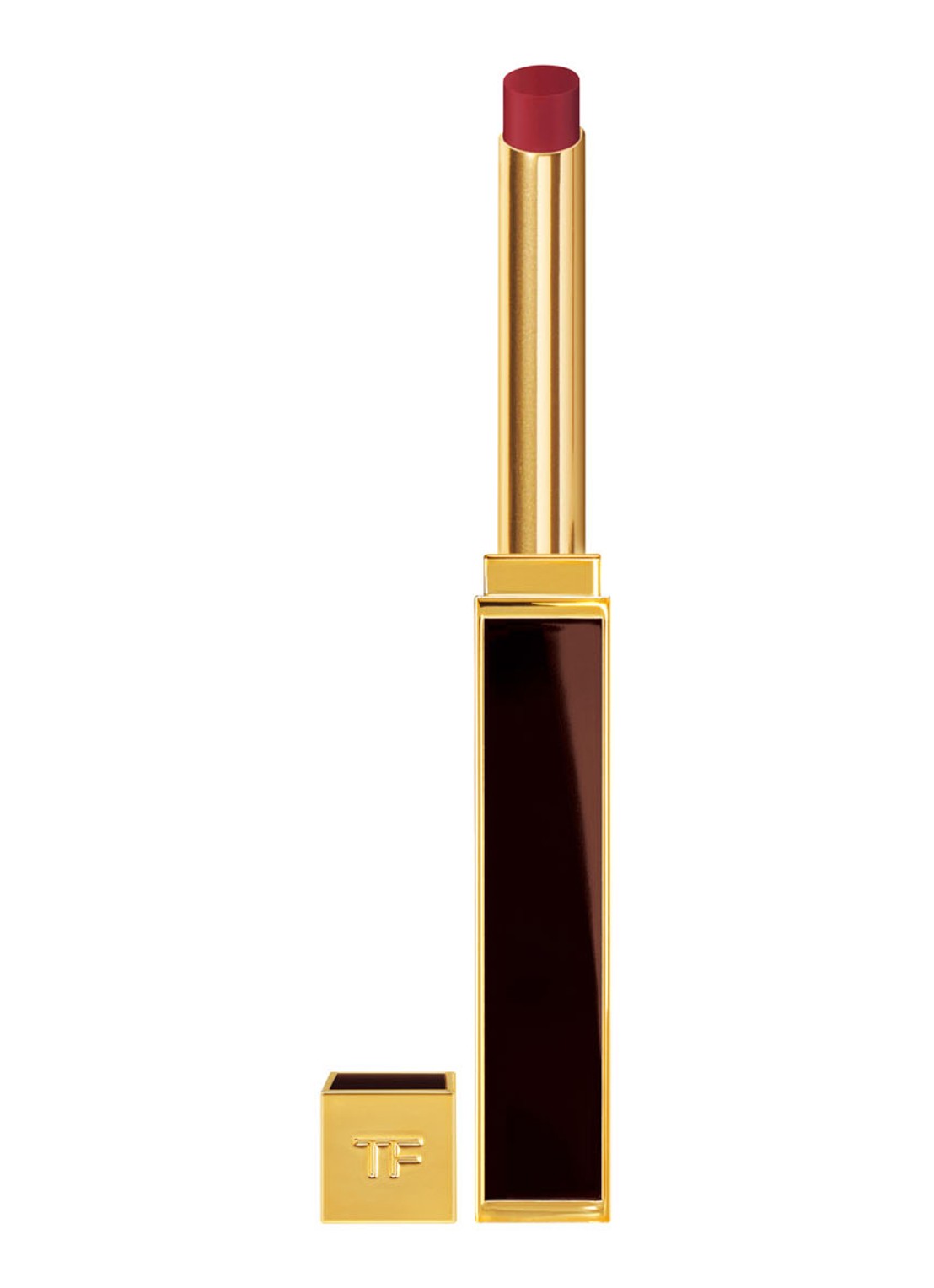 Tom Ford Slim Lip Color Shine - lipstick - voorkant 3 153 velvet tux
