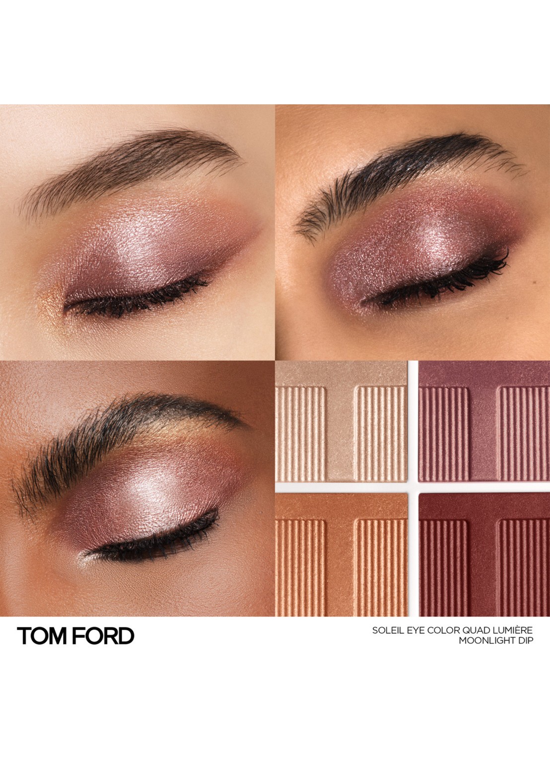 TOM FORD Soleil Eye Color Quad - oogschaduw palette - voorkant 2 nude dip 2.0