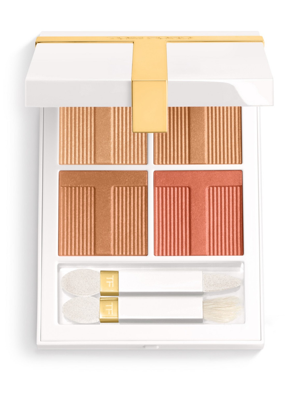 TOM FORD Soleil Eye Color Quad - oogschaduw palette - voorkant peach dawn