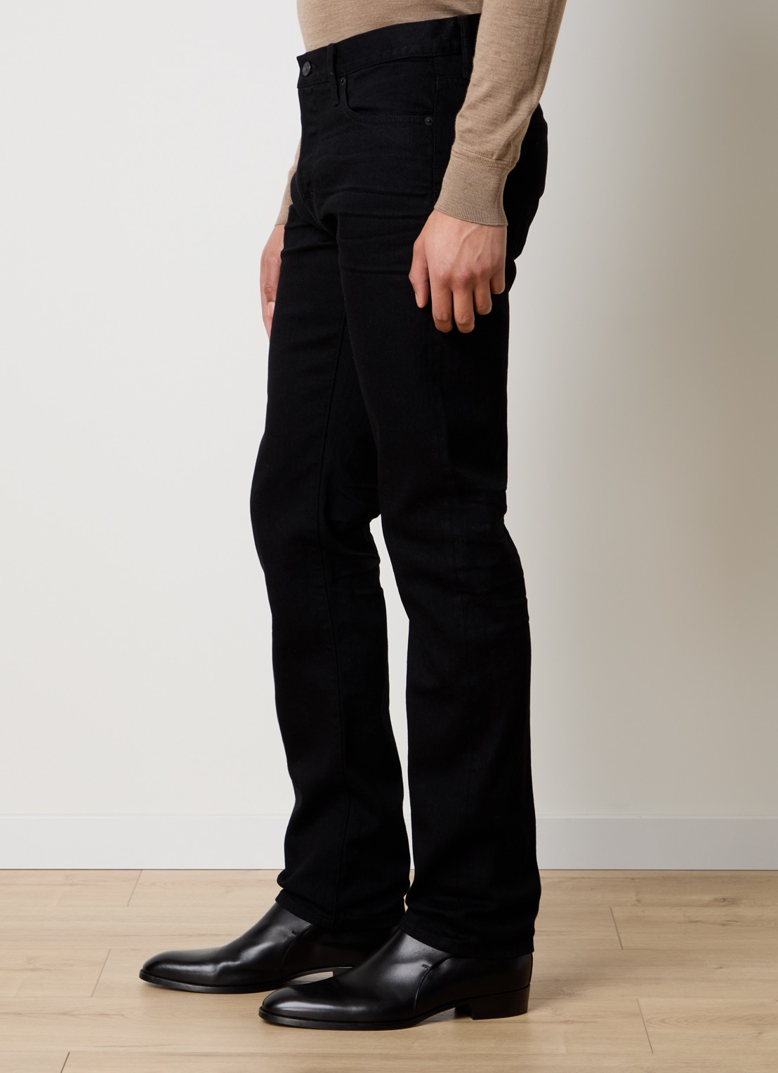 Tom Ford Straight leg jeans met steekzakken - detail 5 zwart