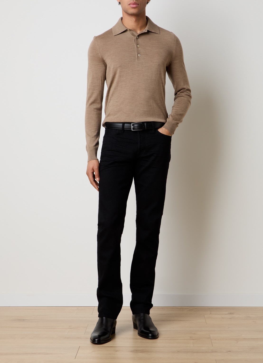 Tom Ford Straight leg jeans met steekzakken - voorkant 2 zwart