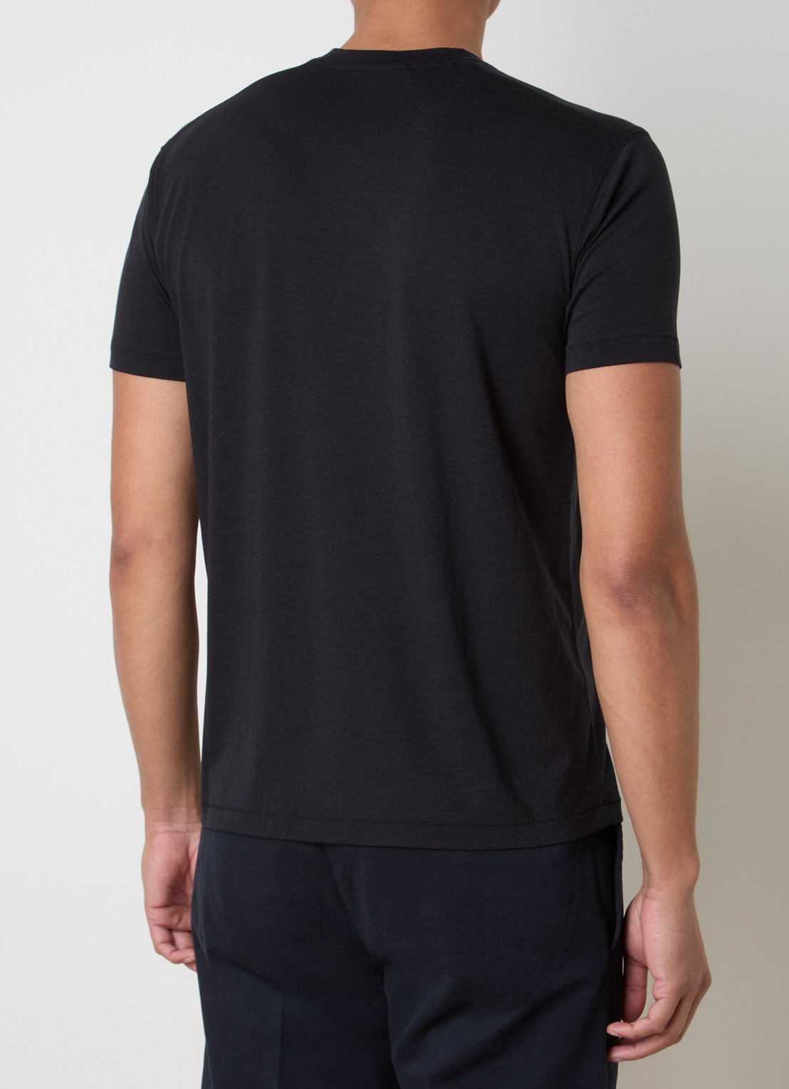 TOM FORD T-shirt met ronde hals - achterkant 5 zwart