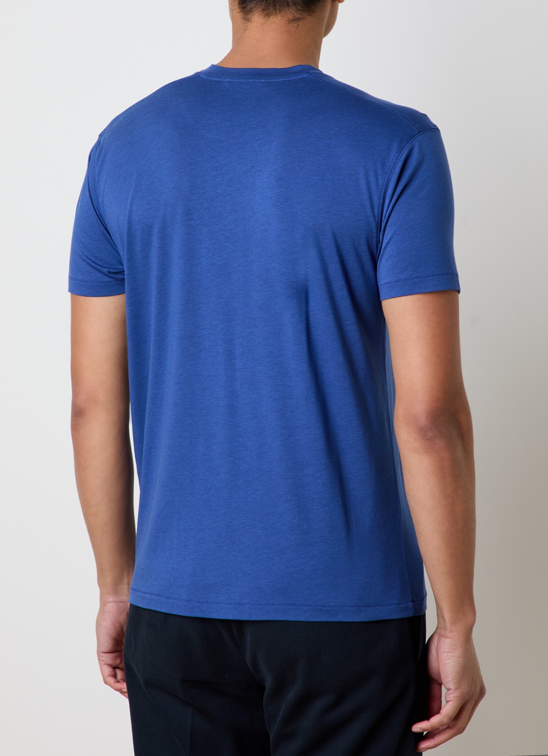 TOM FORD T-shirt met ronde hals - achterkant 3 blauw