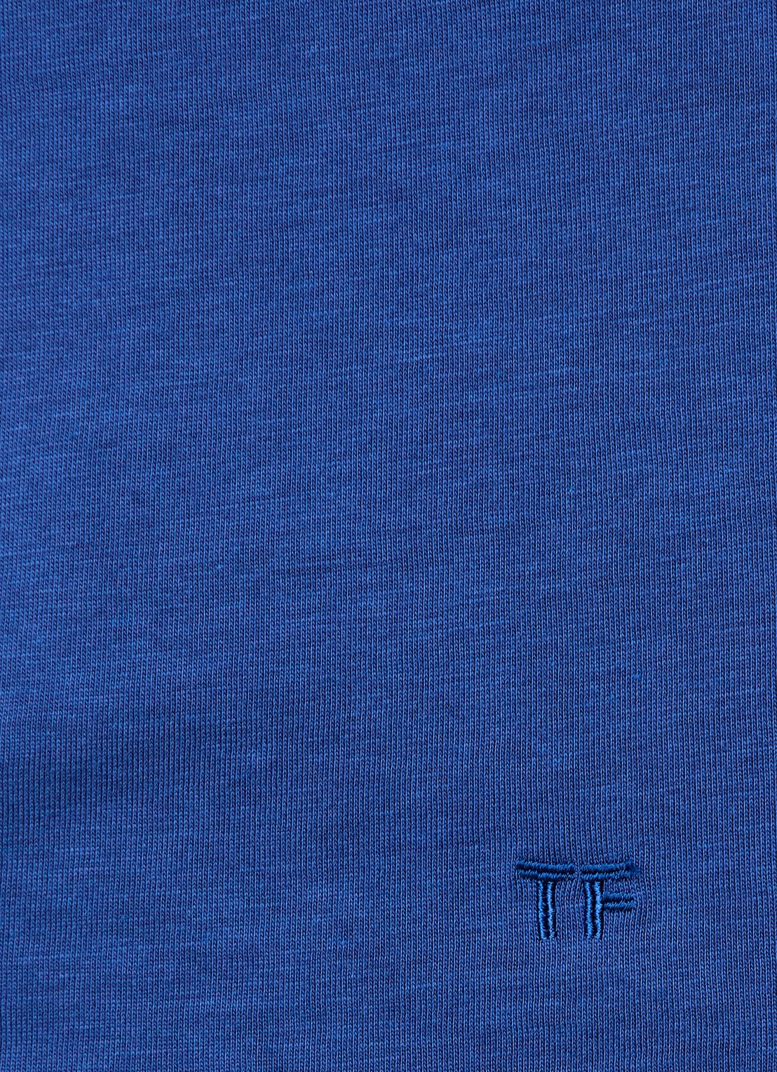 TOM FORD T-shirt met ronde hals - detail 2 blauw