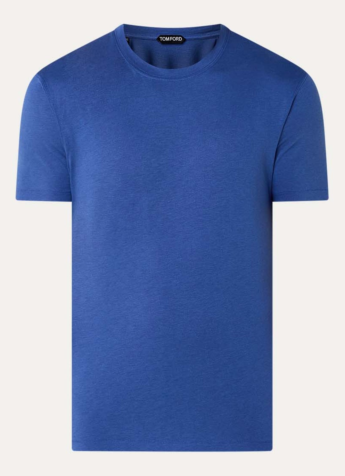 TOM FORD T-shirt met ronde hals - voorkant 4 blauw