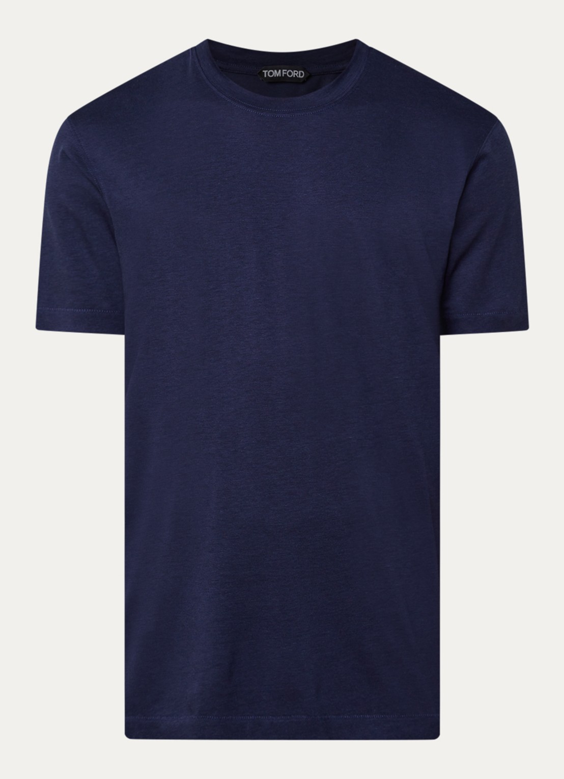 TOM FORD T-shirt met ronde hals - voorkant 4 indigo