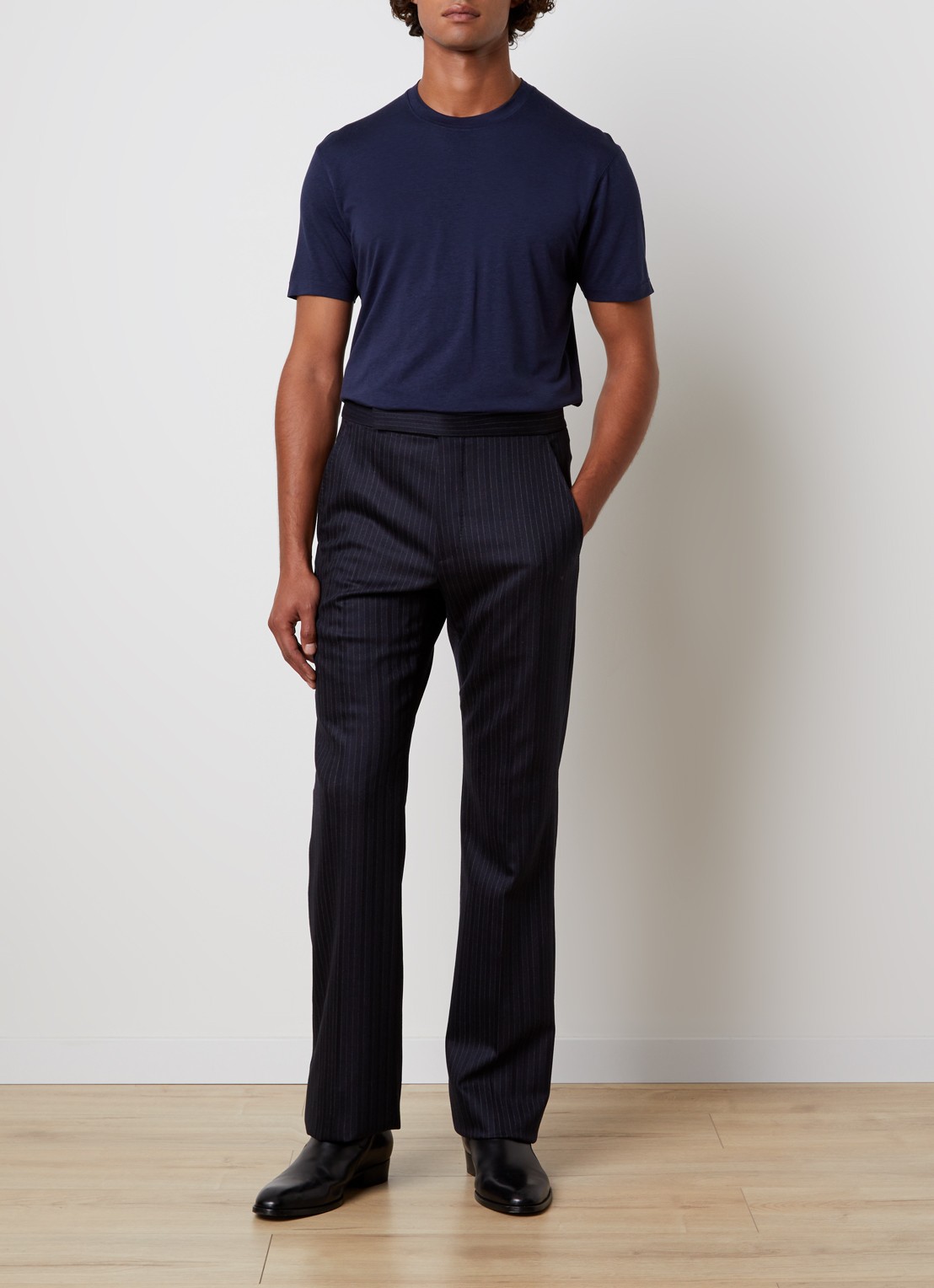 TOM FORD T-shirt met ronde hals - voorkant 5 indigo