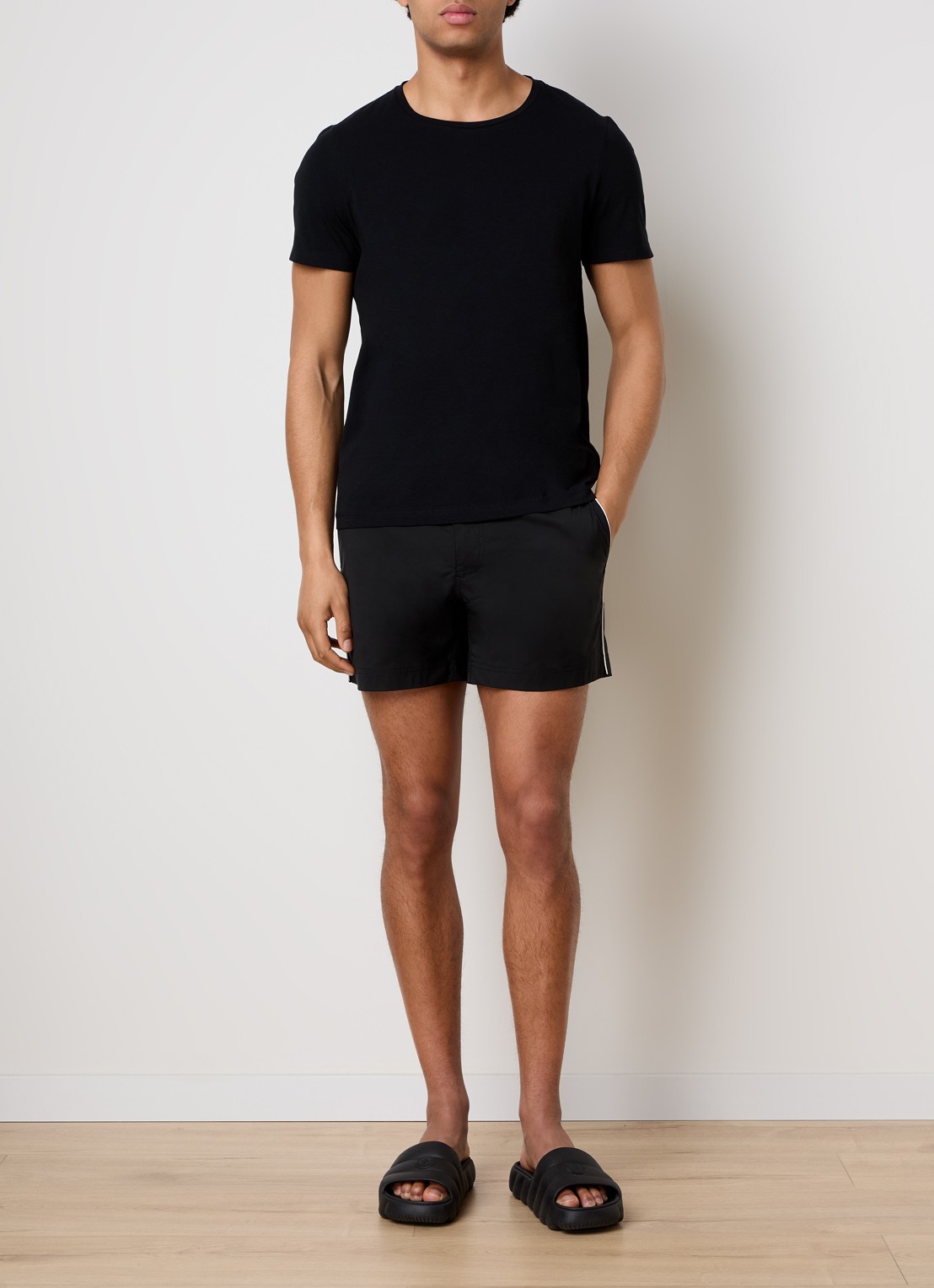 TOM FORD Zwemshorts met steekzakken - voorkant 4 zwart