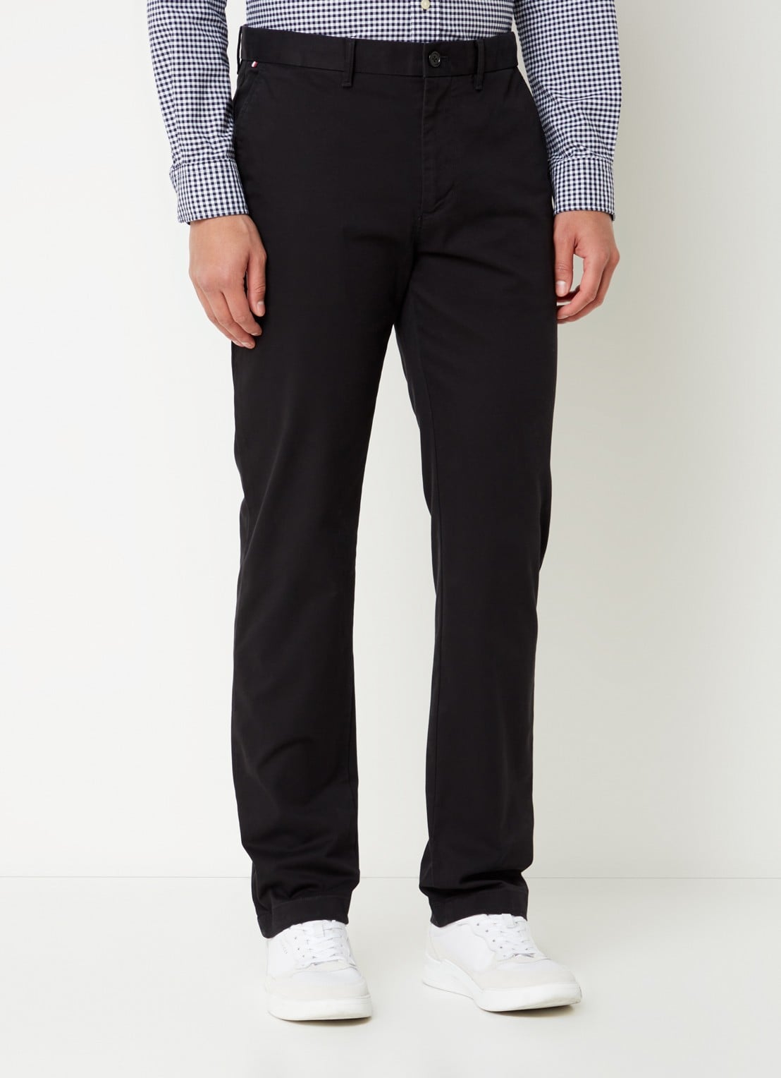 Tommy Hilfiger 1985 Denton straight fit chino met steekzakken - detail 6 zwart