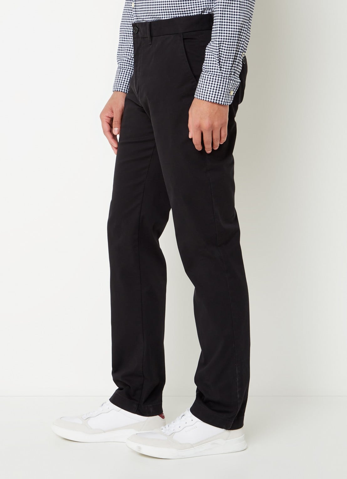 Tommy Hilfiger 1985 Denton straight fit chino met steekzakken - detail 7 zwart
