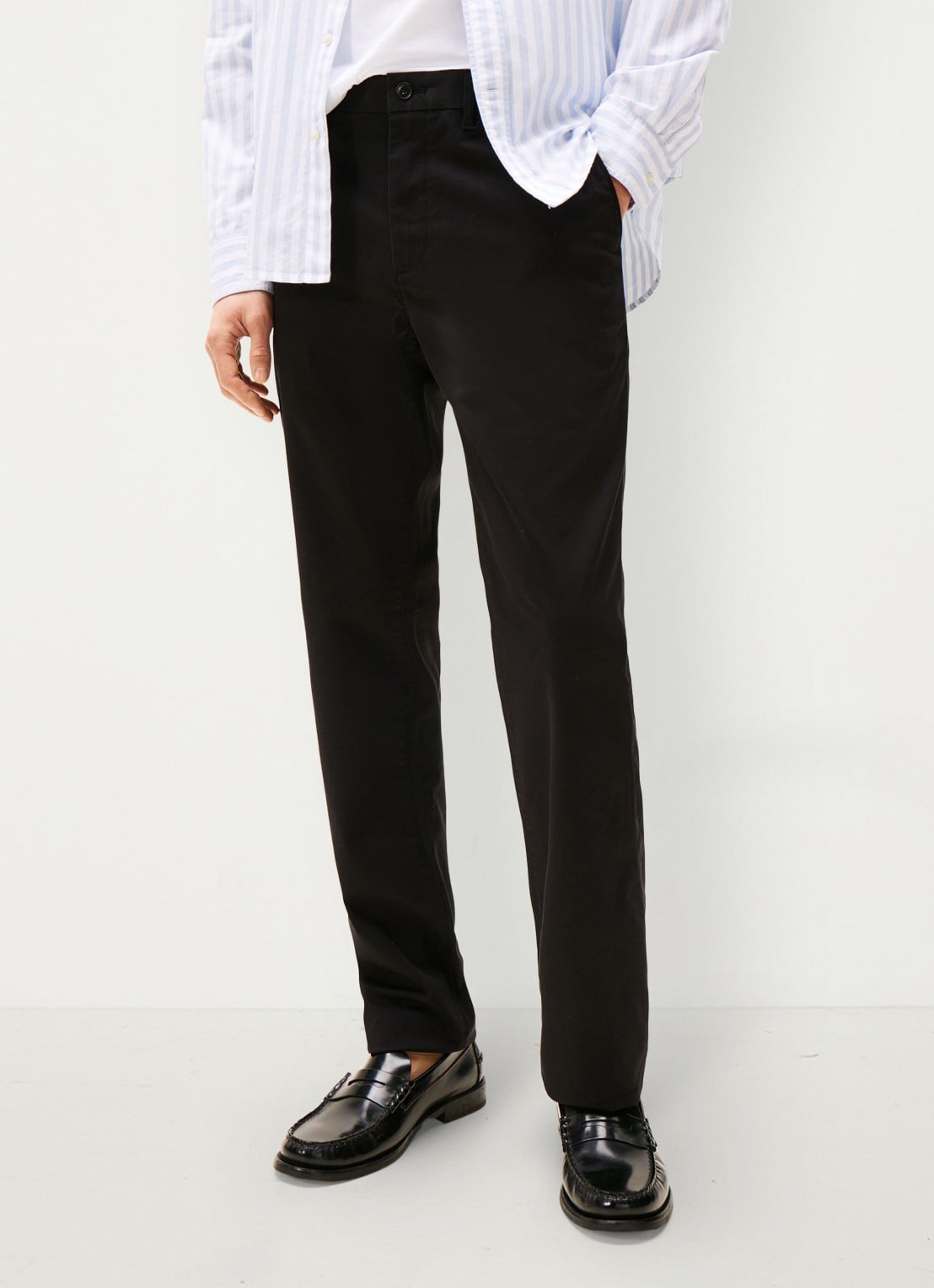 Tommy Hilfiger 1985 Denton straight fit chino met steekzakken - detail 8 zwart