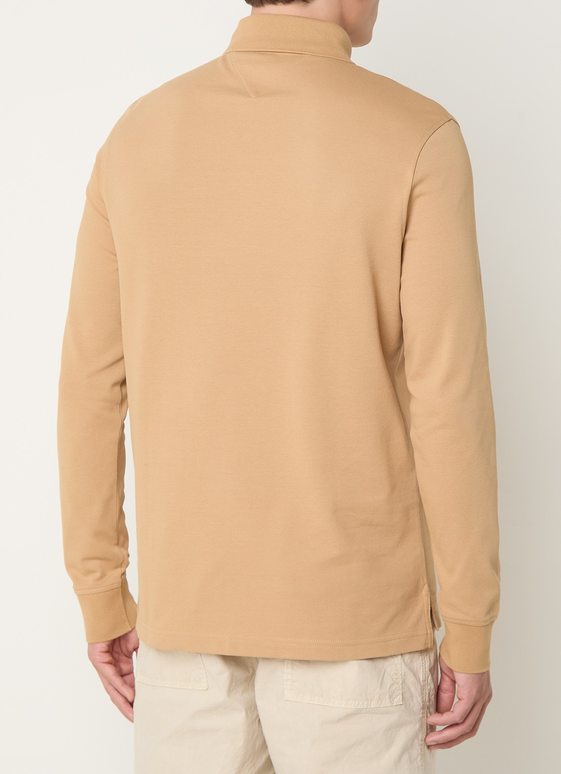 Tommy Hilfiger 1985 regular fit polo van piqué katoen  - achterkant 4 camel