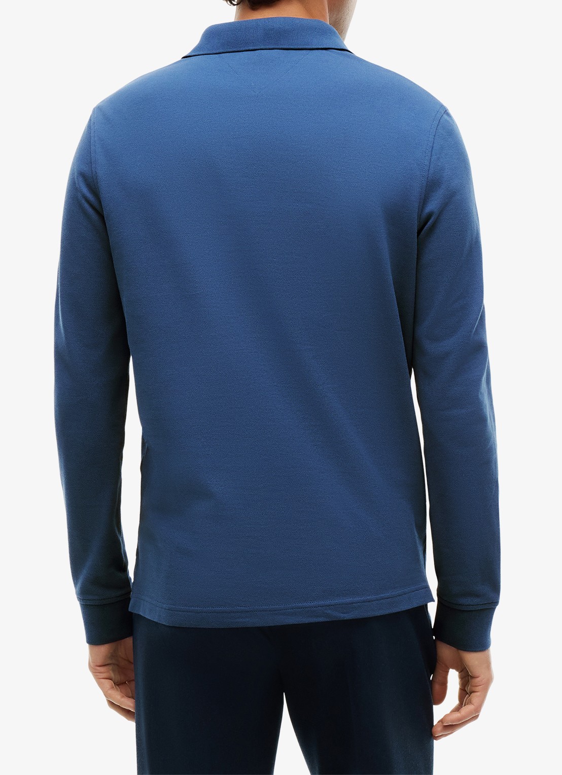 Tommy Hilfiger 1985 regular fit polo van piqué katoen  - achterkant 5 zeegroen