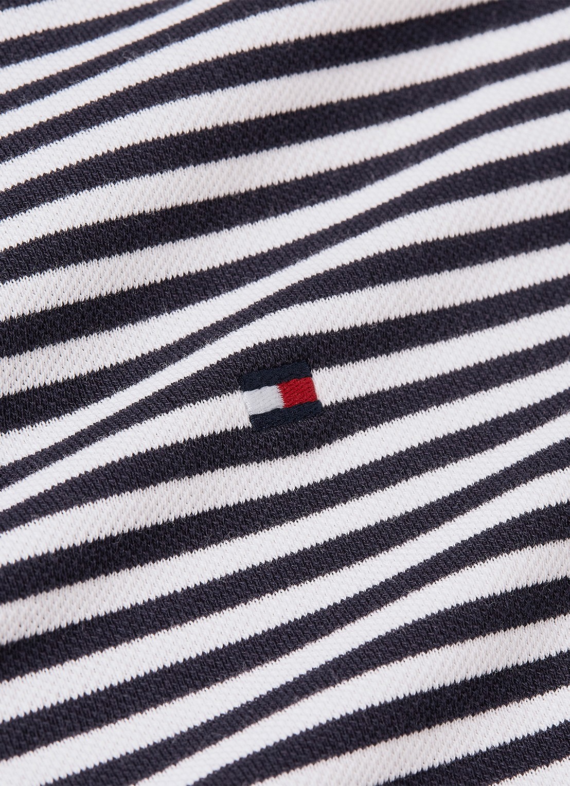 Tommy Hilfiger 1985 slim fit polo met logoborduring - detail 3 desert sky/white / blauw