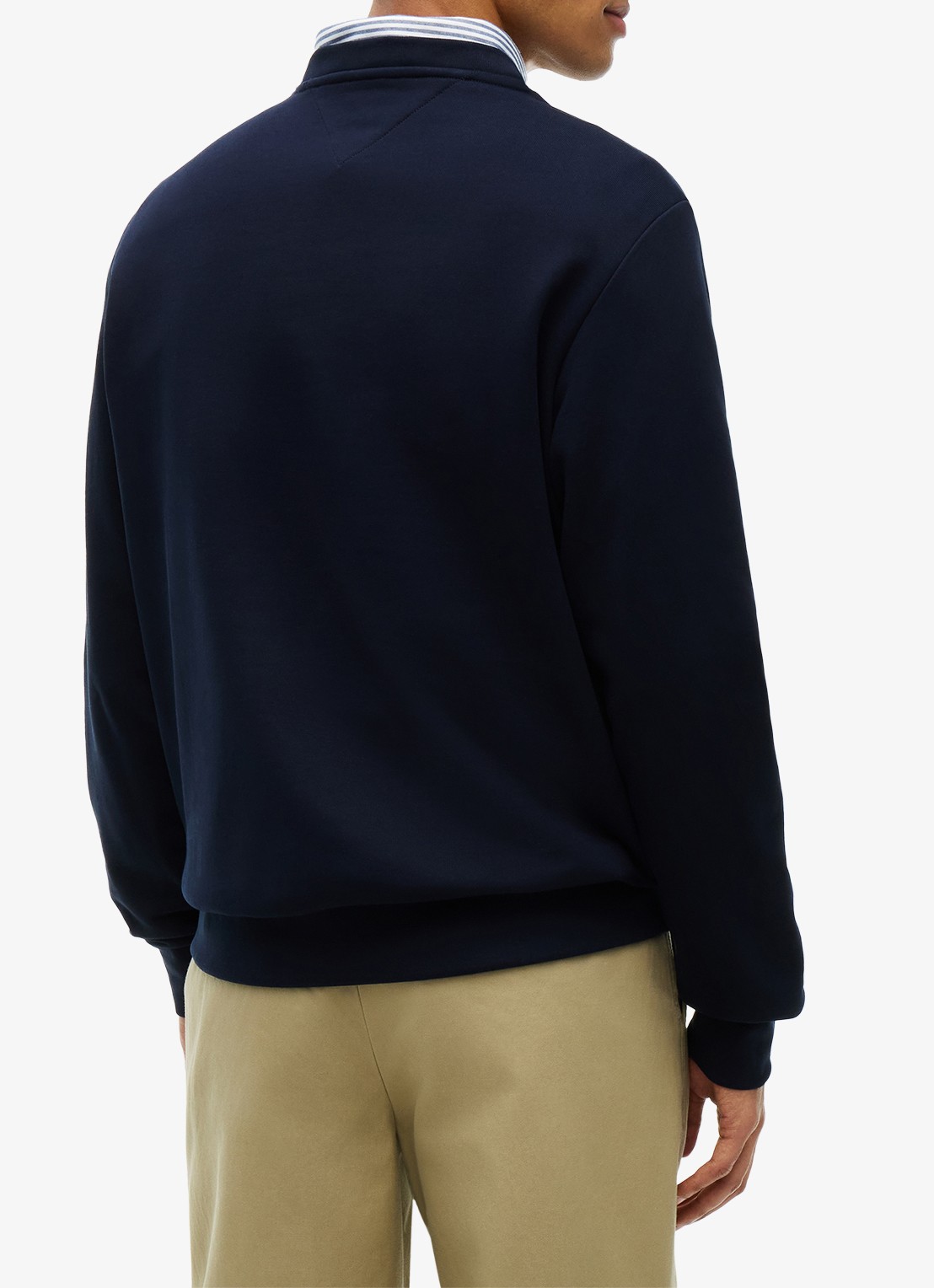 Tommy Hilfiger 1985 Terry sweater met logo  - achterkant 5 donkerblauw