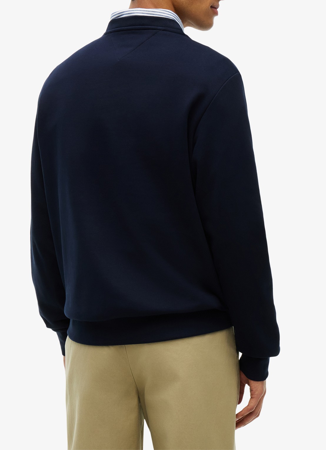 Tommy Hilfiger 1985 Terry sweater met logo  - achterkant 5 donkerblauw