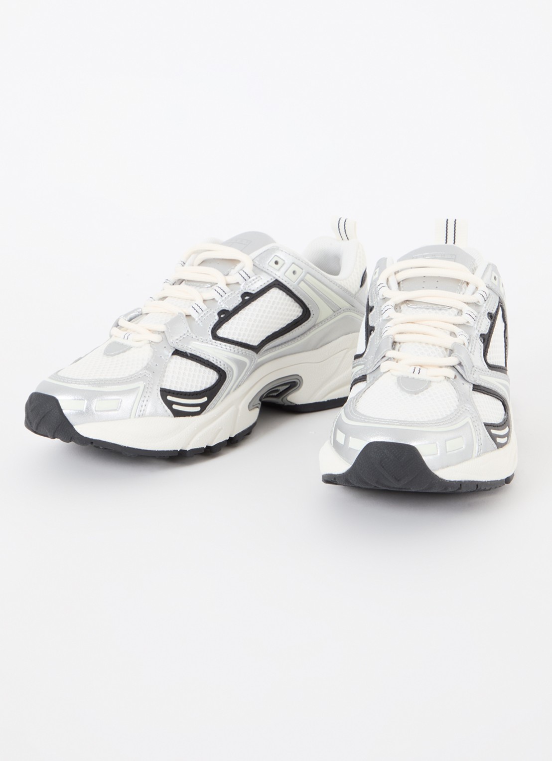 Tommy Hilfiger Archive Runner sneaker met mesh details - detail zilver