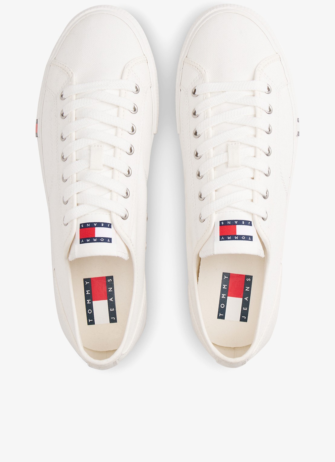 Tommy Hilfiger Archive Vulc sneaker met doorgestikte details  - detail 4 beige