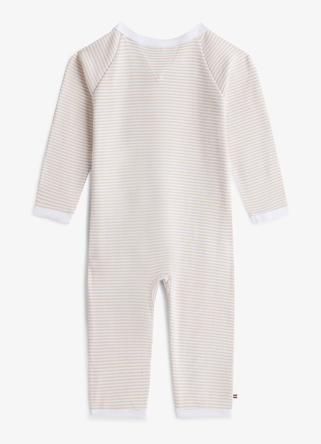 Tommy Hilfiger Babypak met streepprint - achterkant beige