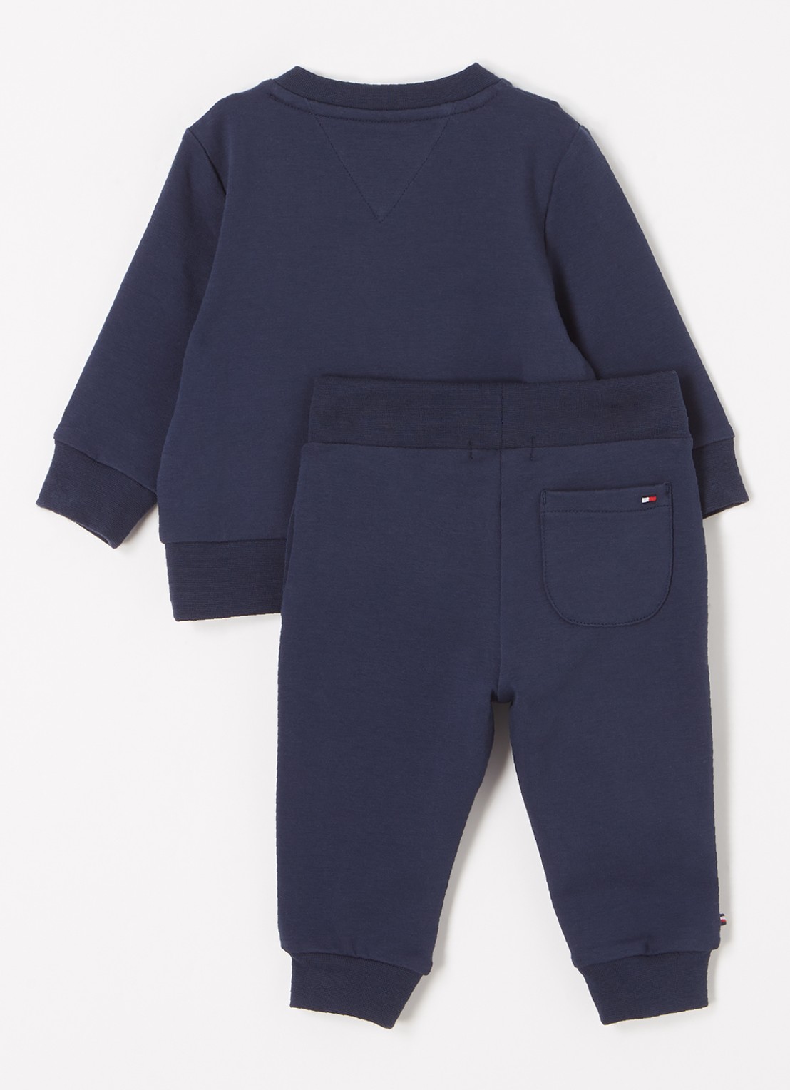 Tommy Hilfiger Babyset met sweater en joggingbroek 2-delig - voorkant 2 donkerblauw