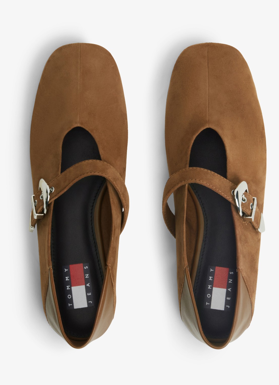 Tommy Hilfiger Ballerina van schapenleer - detail 4 lichtbruin