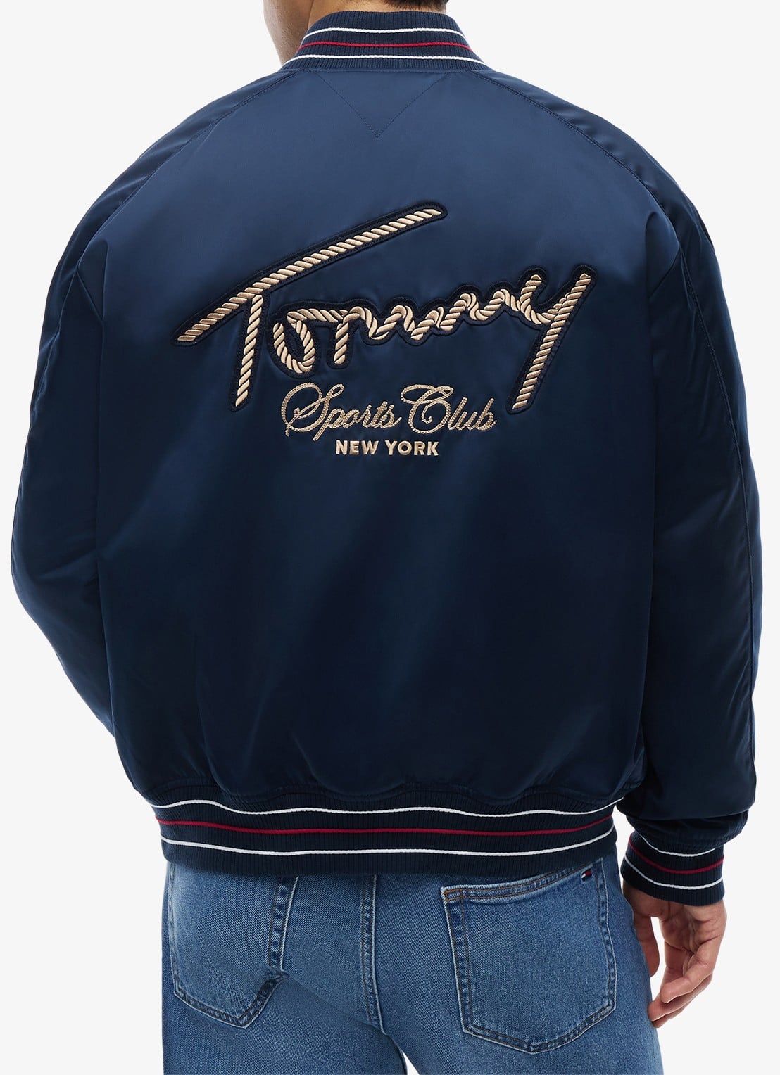 Tommy Hilfiger Baseball jack met logo - achterkant dark night navy-c1g