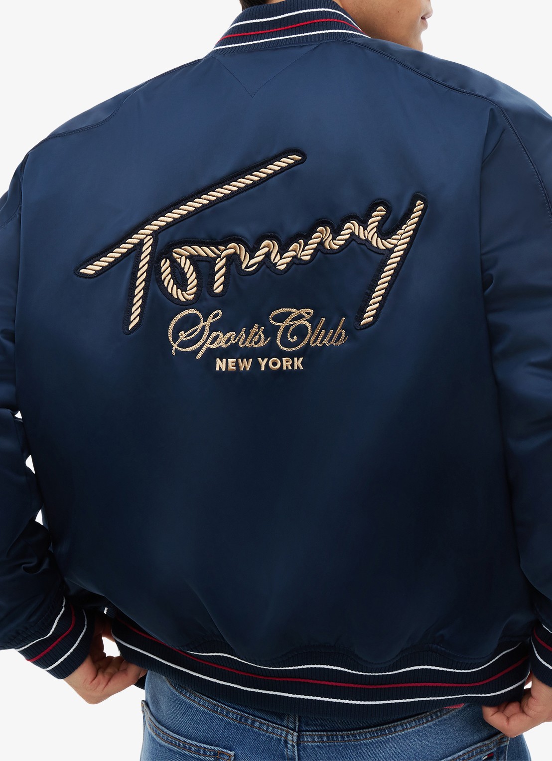 Tommy Hilfiger Baseball jack met logo - detail 4 dark night navy-c1g