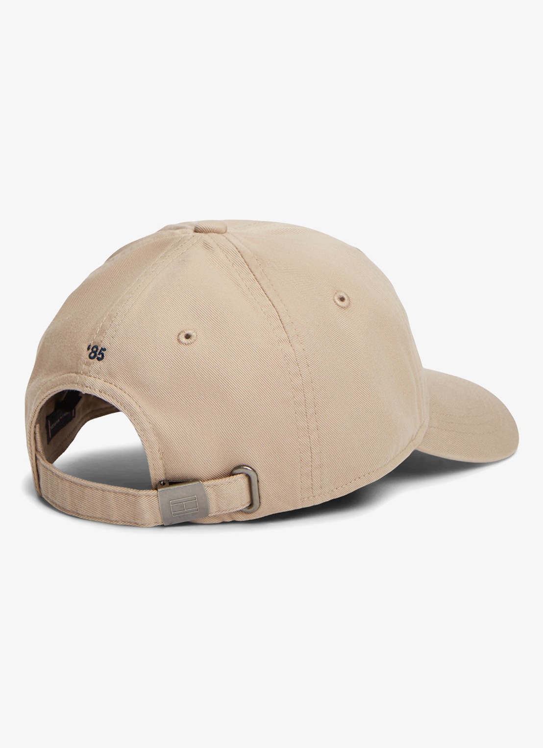 Tommy Hilfiger Baseball pet met logoborduring - voorkant 3 beige