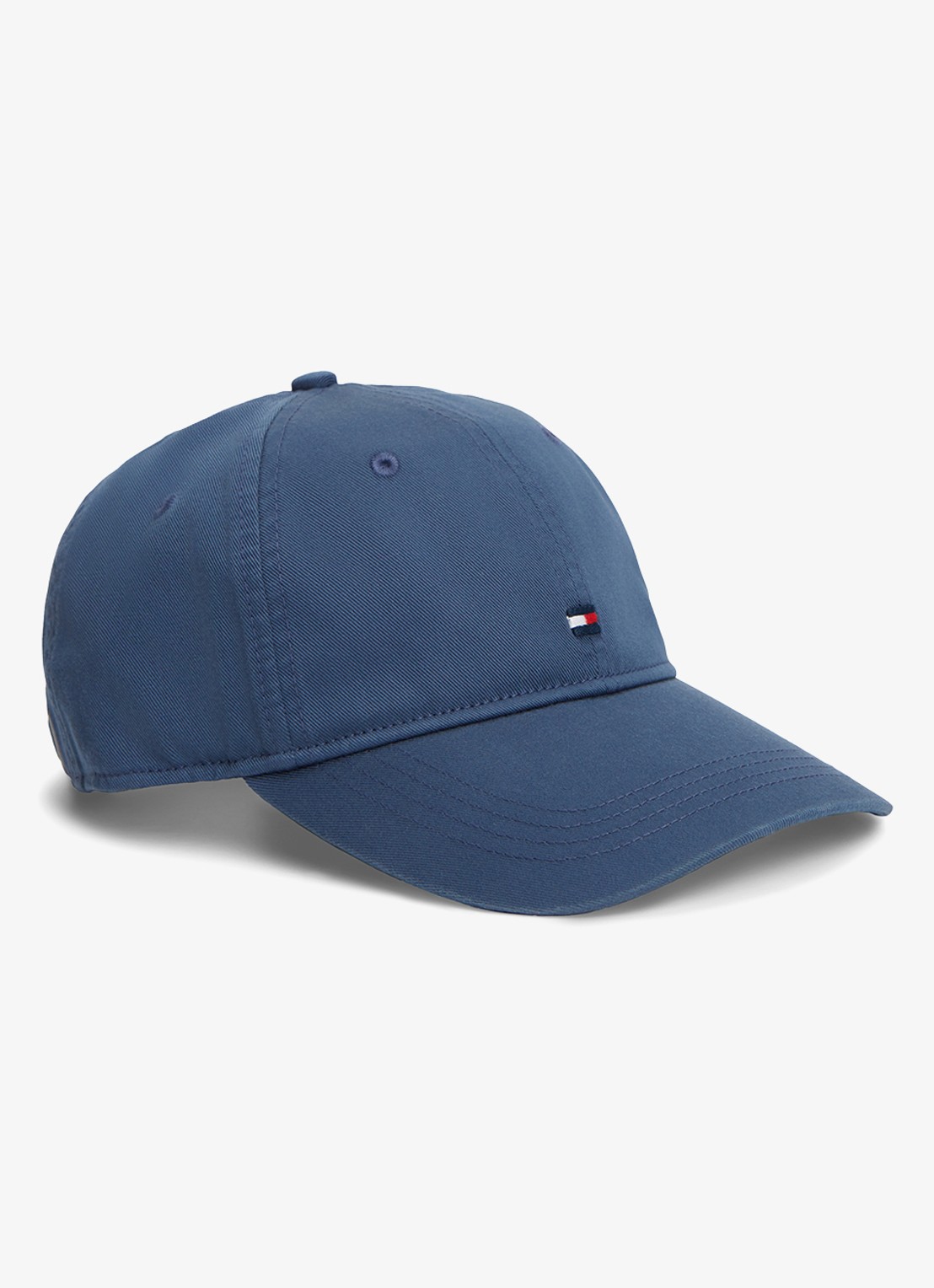 Tommy Hilfiger Baseball pet met logoborduring - voorkant aegean sea-dbz / blauw