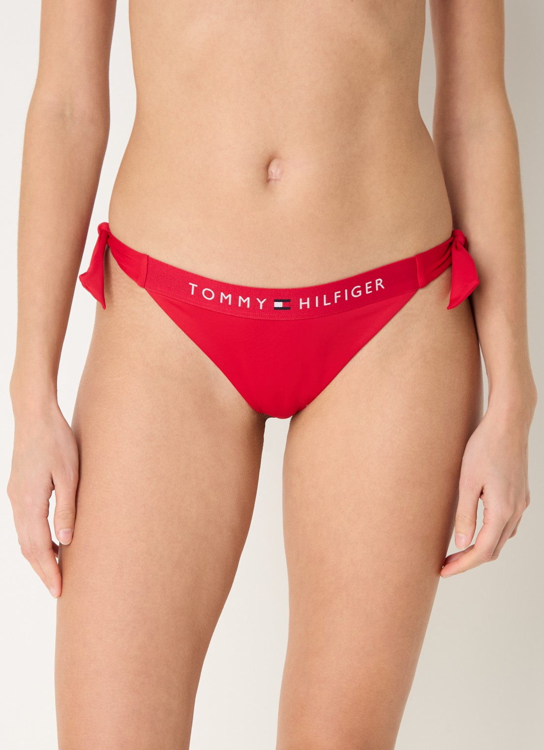 Tommy Hilfiger Bikinislip met logoband - detail rood