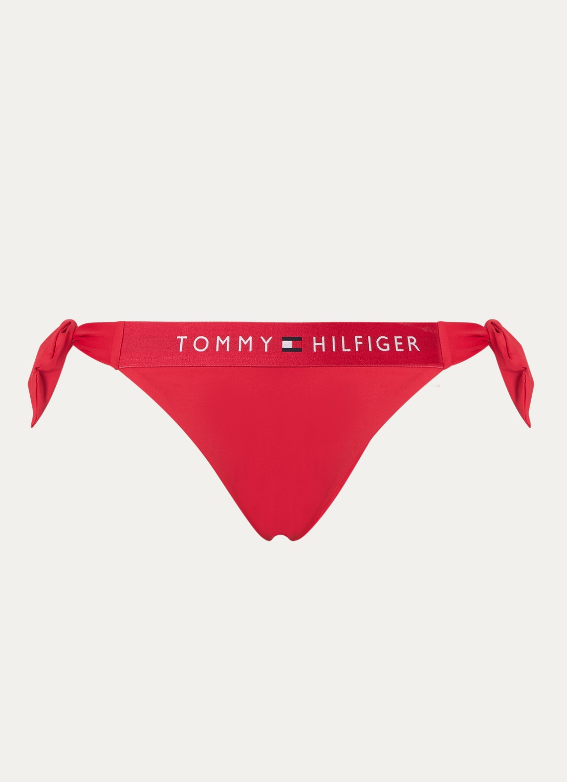Tommy Hilfiger Bikinislip met logoband - voorkant 4 rood