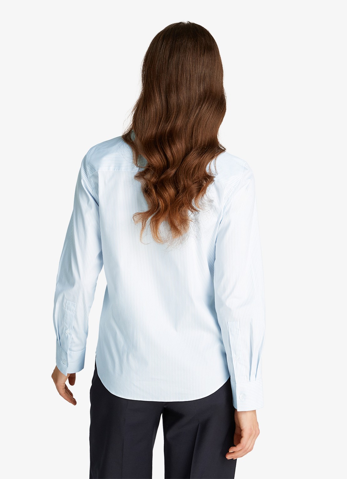 Tommy Hilfiger Blouse met logo - achterkant 3 lichtblauw
