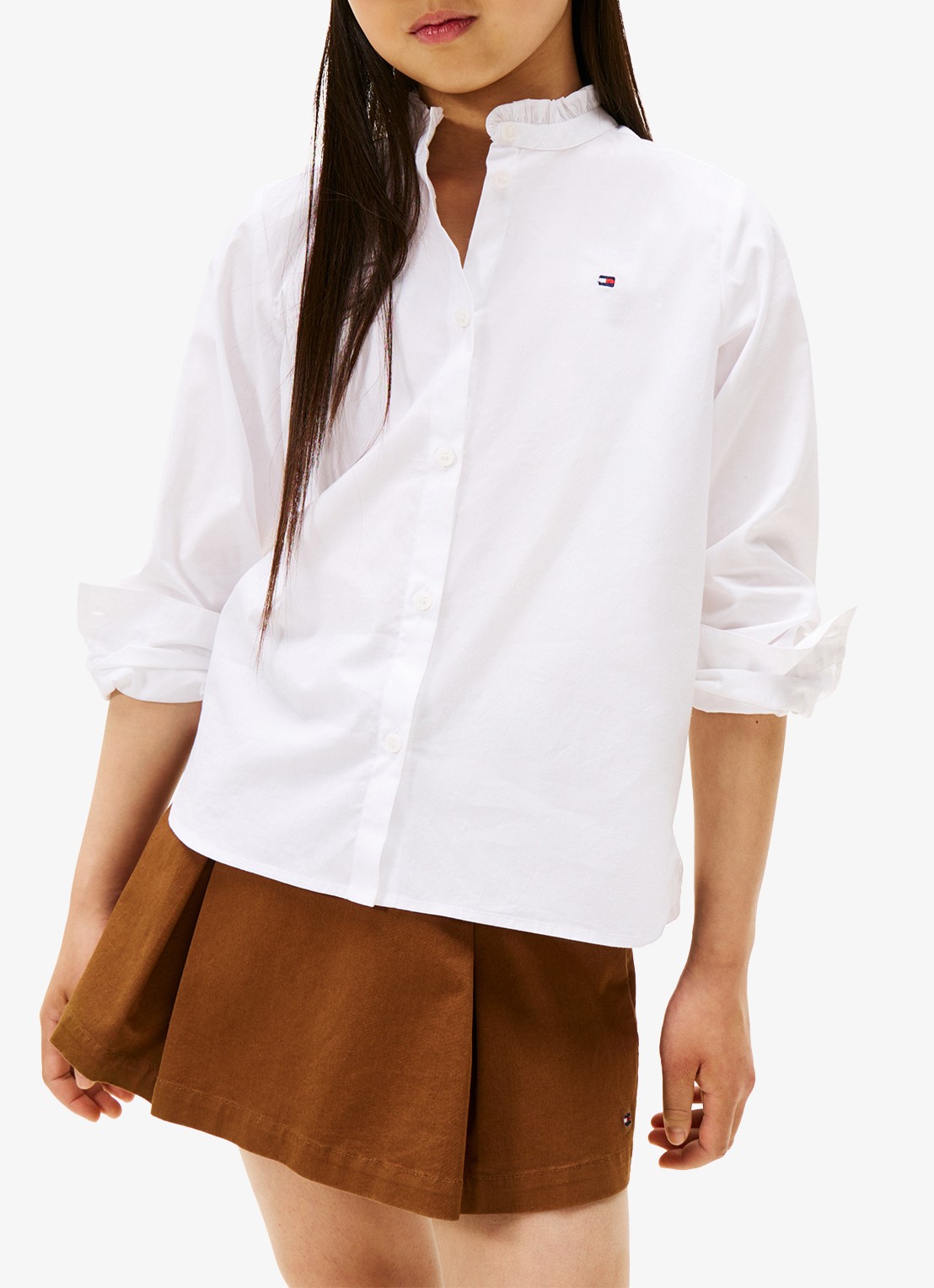 Tommy Hilfiger Blouse met logo - detail wit