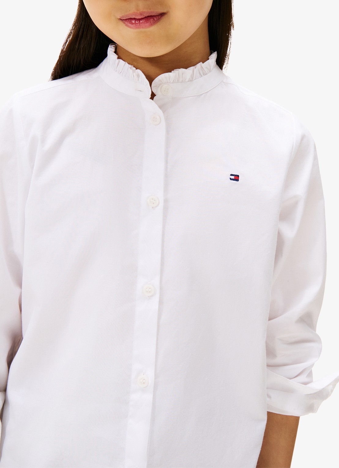 Tommy Hilfiger Blouse met logo - detail 3 wit