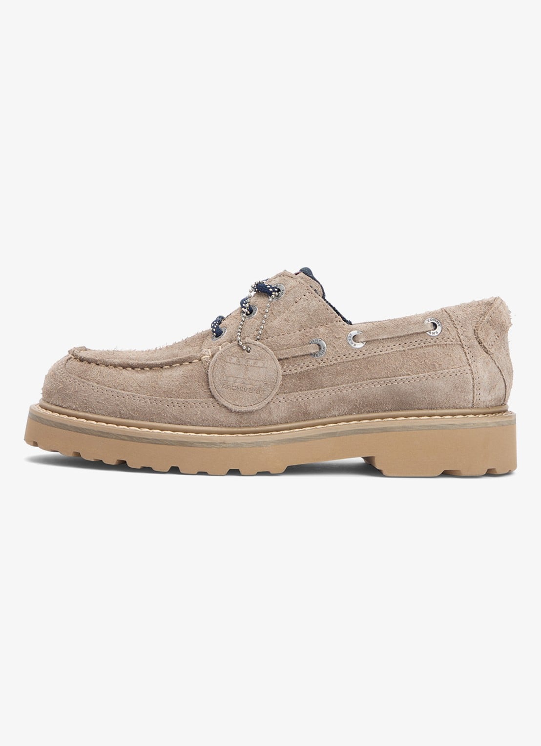 Tommy Hilfiger Bootschoen van suède - voorkant 4 lichtbruin