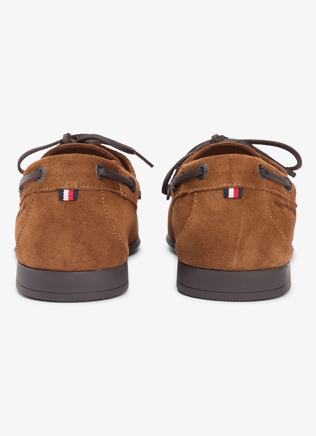 Tommy Hilfiger Bootschoen van suède - achterkant 4 bruin