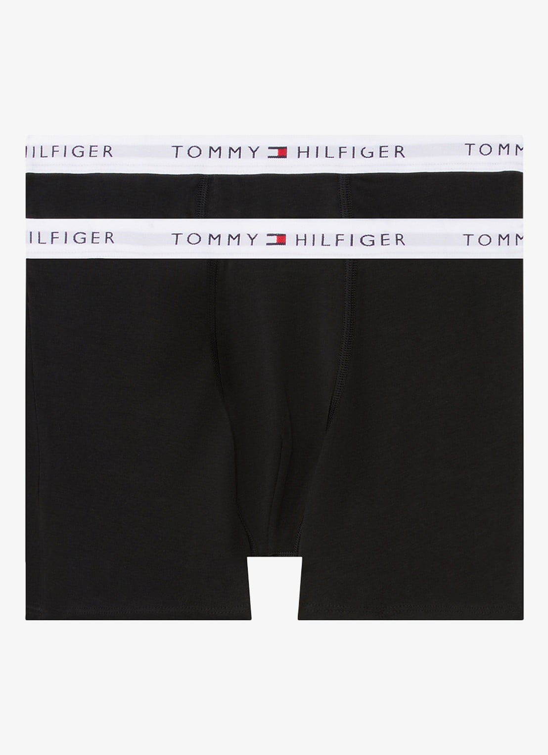 Tommy Hilfiger Boxershorts met logoband in 2-pack - voorkant 2 zwart