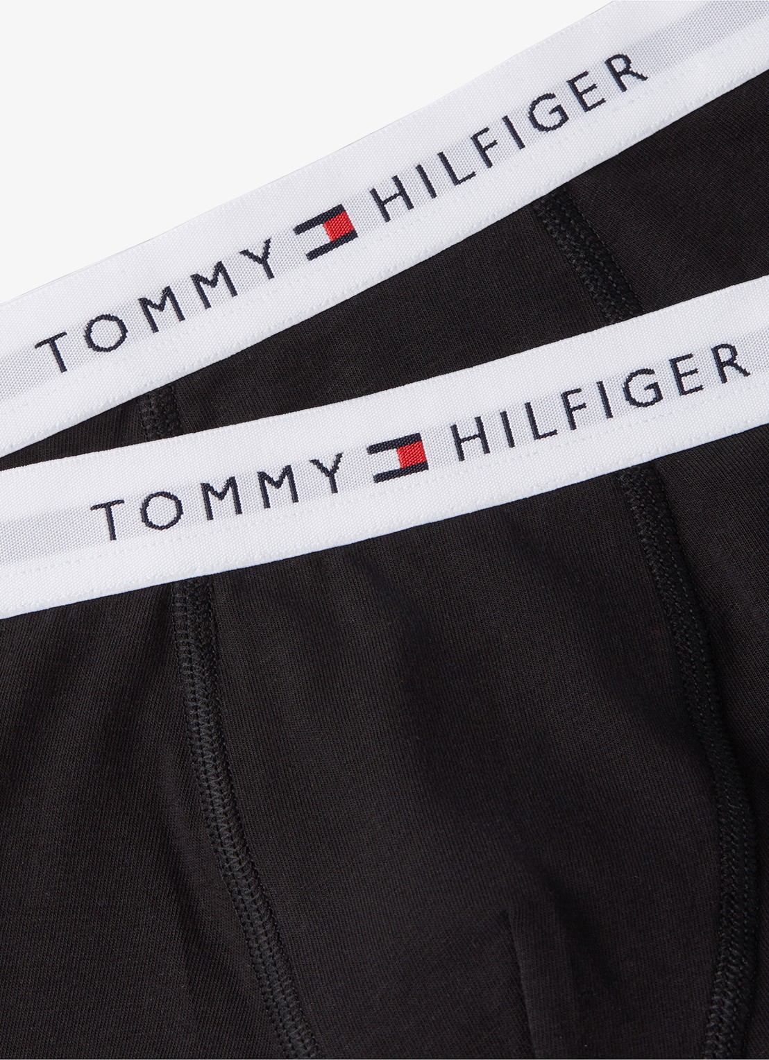 Tommy Hilfiger Boxershorts met logoband in 2-pack - voorkant 2 zwart
