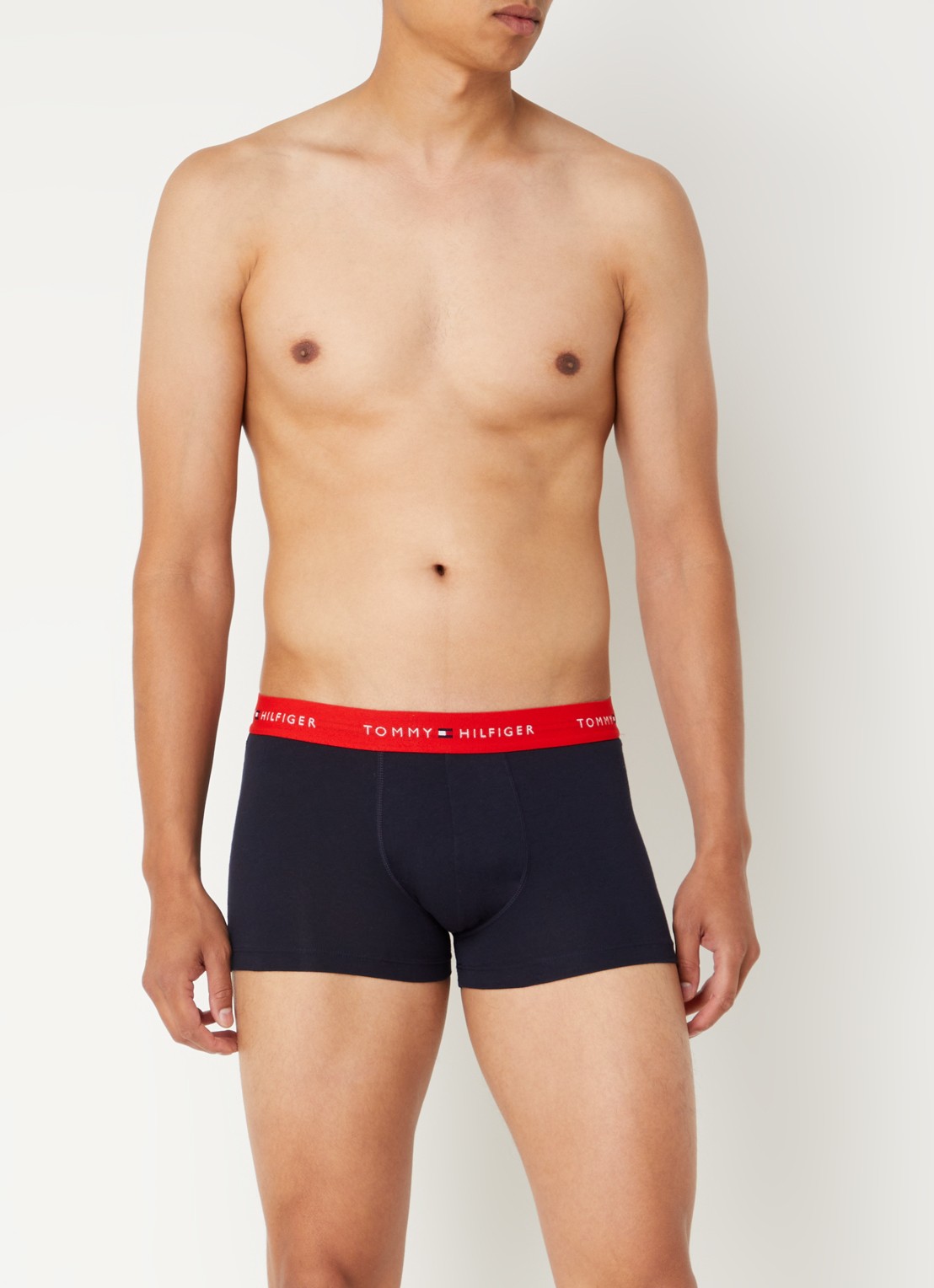 Tommy Hilfiger Boxershorts met logoband in 3-pack - voorkant 3 kobaltblauw