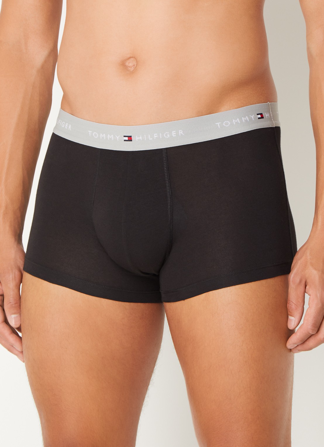 Tommy Hilfiger Boxershorts met logoband in 3-pack - detail grijsmele