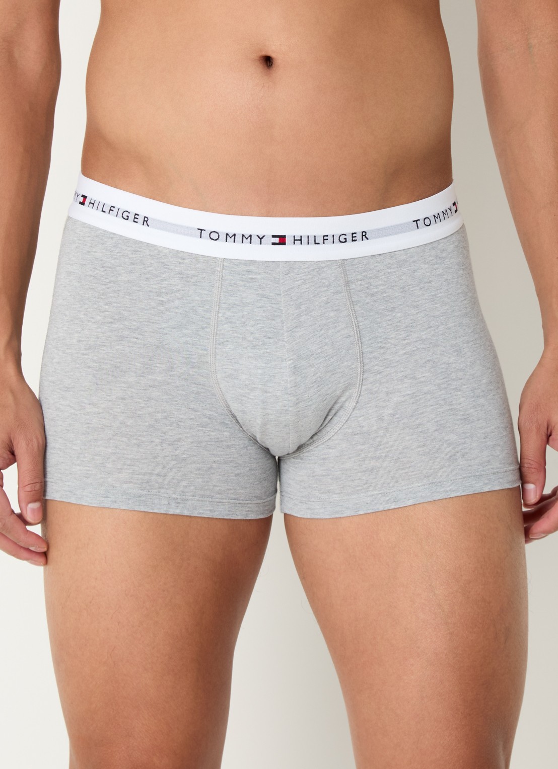 Tommy Hilfiger Boxershorts met logoband in 3-pack    - detail grijsmele