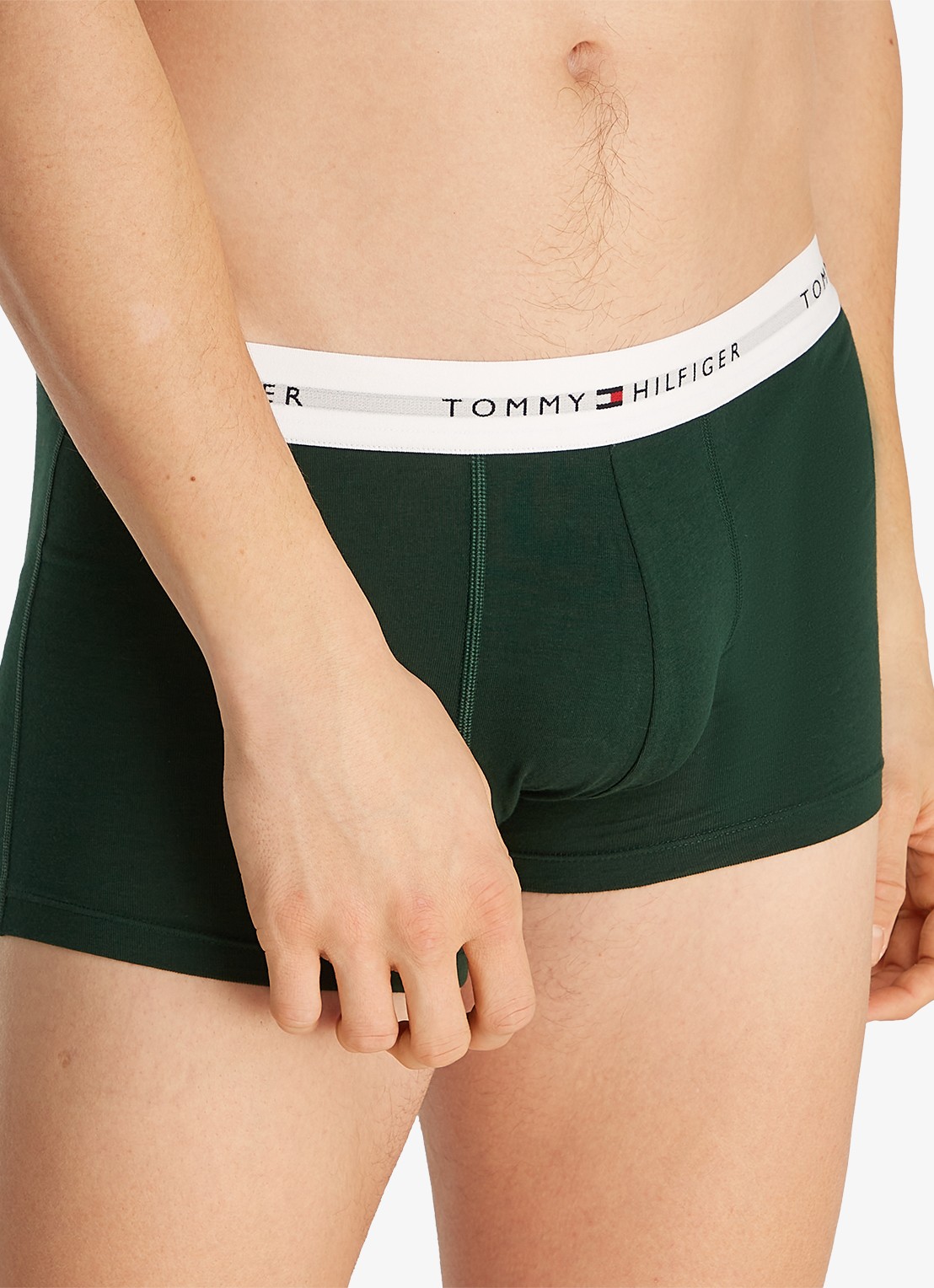 Tommy Hilfiger Boxershorts met logoband in 3-pack    - detail donkergrijs